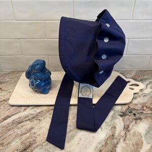 The Beaufort Bonnet Company Girls Hampton Navy Bonnet Size M 9-24 Months NWOT